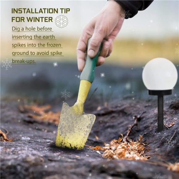 Solar Lights Outdoor,8 Pack Solar LED Globe Light Waterproof,Garden Lights Solar - Picture 5 of 7